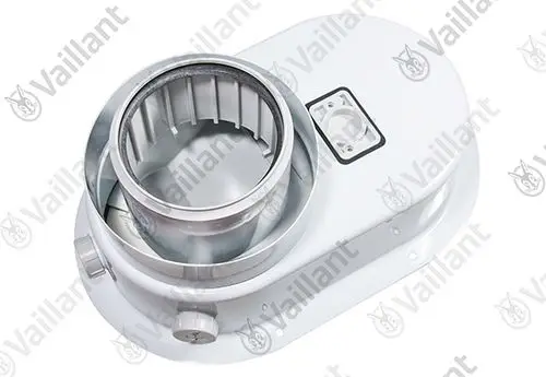Adapter von Vaillant mit einem runden Öffnungsbereich und seitlichen Bedienelementen, geeignet für spezifische Heizsysteme.